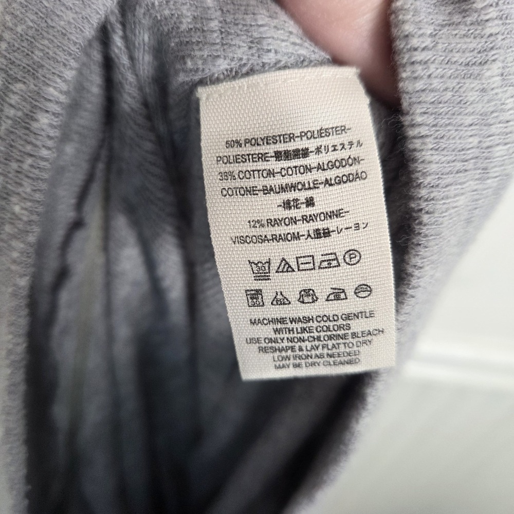 We The Free Women's Dolman Long Sleeve Ribbed Top in Gray Opal Size XS Cowlneck - Picture 8 of 15